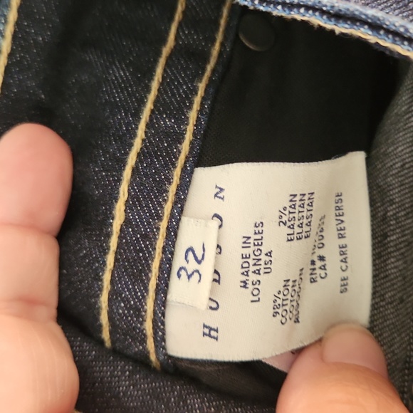 Hudson Mid Rise Boot Leg Ankle Jeans with Flap pocket - Picture 5 of 6